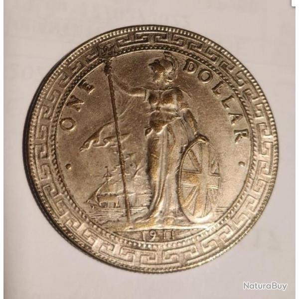 One dollar argent 1911 Royaume-Uni