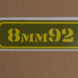 1 sticker pour boite a munition 8mm92