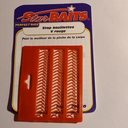 Plaque de stop bouillettes carpe MINI-V  AUTAIN autain, rouge