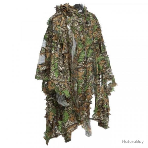 Poncho Ghillie Camouflage 3D Costume Uniforme Vtements Homme Veste Cape Chasse Airsoft Paintball FR