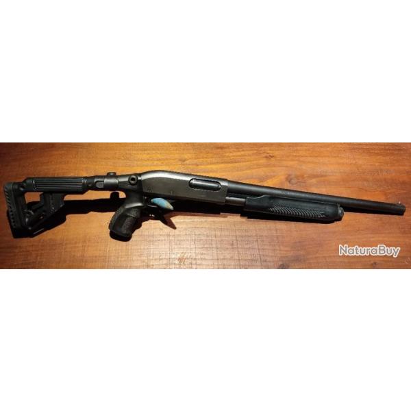 Fusil  pompe Remington 870 cal.12/76 crosse pliante - Occasion - !!! BAISSE DU PRIX !!!