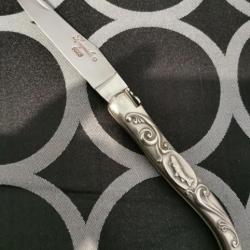 Couteau laguiole en aubrac gravé / forgé