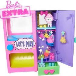Barbie Extra Coffret Dressing Extra avec 20 éléments de jeu dont 1 Caniche, 1 Armoire HFG75