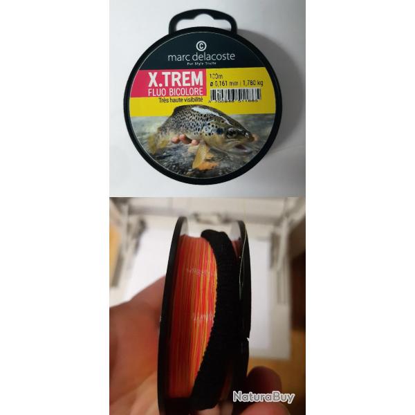 FIL DELACOSTE X.TREM BICOLOR 100M 0.161mm - 1.78kg