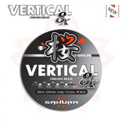 Tresse Sakura Vertical 8X 150m 9kg 15/100 150m