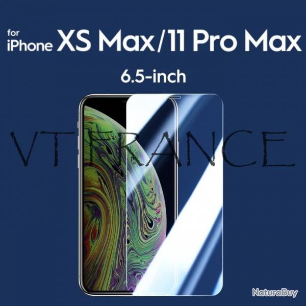 2 Ecrans Protecteur Verre + Gabarit pour Iphone, Smartphone: iPhone XS Max/11 Pro Max