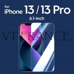 2 Ecrans Protecteur Verre + Gabarit pour Iphone, Smartphone: iPhone 13/13 Pro