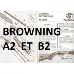 notice carabine BROWNING A2 et BROWNING B2 (envoi par mail) - VENDU PAR JEPERCUTE (m1511)
