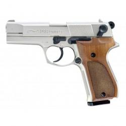 Pistolet Walther P88 Cal. 9 mm PAK - Nickel / Bois