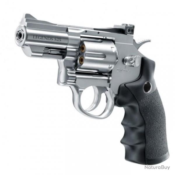 Revolver  plombs Legends s25 silver Co2 - Cal. 4.5 / 4.5 Bb's
