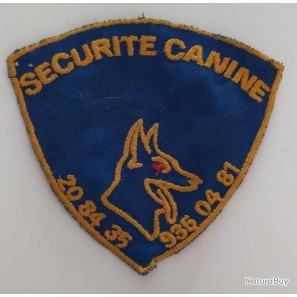Ancien insigne Service de Scurit - gardiennage - insigne tissu