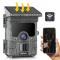 petites annonces chasse pêche : Caméra de Chasse Solaire Batterie intégrée 4K 46MP 36pcs 850nm LED Super Vision Nocturne IP66