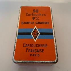 Cartouches  9 mn cartoucherie française simple charge