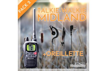 TALKIE WALKIE MIDLANG G9 PRO NOIR + KIT OREILLETTE