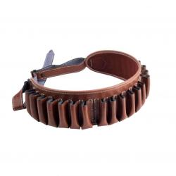 Cartouchière Januel en croûte de cuir grasse - 20 munitions Cal.12 produit tiptop qualité LIV GRATIS