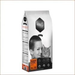 AMITY Premium Cat Saumon et Riz pour Chat Adulte sac de 1.5 KG