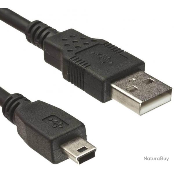 GARMIN Cble USB Garmin Cble PC/USB pour GPS Garmin compatible pour ALPHA 100 ALPHA 50 TT15 T5