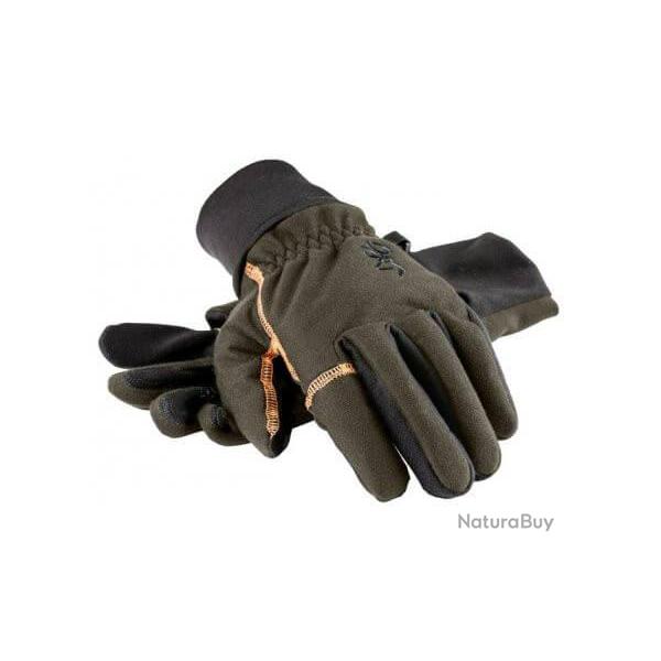 Gants WINTER coloris vert pour la chasse au grand gibier en battue ou en affut par temps froid
