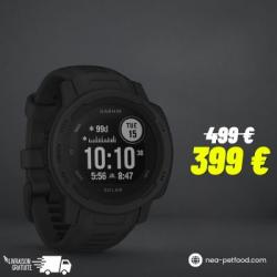 Garmin Instinct 2 Solar Noire compatible avec les centrales ALPHA