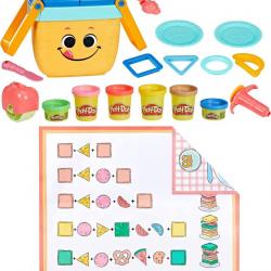 Set Pate à Modeler Play-Doh Pique-Nique Formes Jouets Enfants 6 Pot Pate à Modeler Accessoire