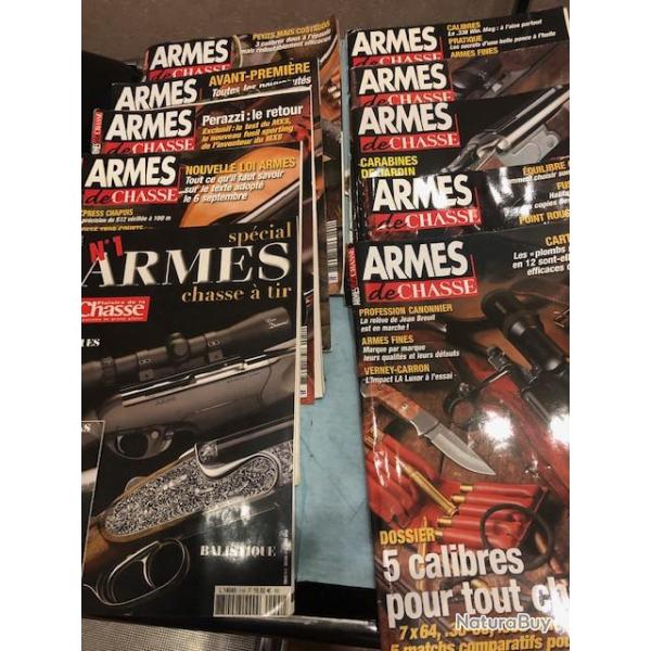 2 lots magazines "Armes de chasse"
