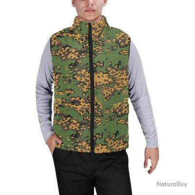 Veste De Chasse Hiver Mil-Tec Matelassée - Col Fourrure Camouflage - Unisexe Adulte