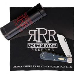 Couteau Rough Ryder Patriarch Blue Manche Micarta Lame Acier D2 Boite Collector RRR023