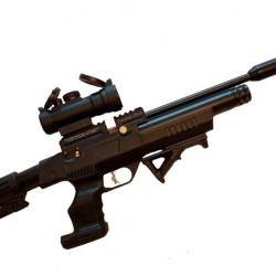Pistolet PCP KRAL Puncher NP-01-TACTICAL + MOD. SON + RED DOT + Cal. 4,5 mm ,19,9 joul.