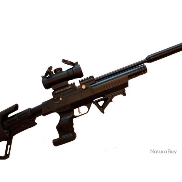 Pistolet PCP KRAL Puncher NP-01-TACTICAL + MOD. SON + RED DOT + Cal. 5,5 mm ,19,9 joul.