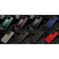 Coque Autruche Veritable pour Samsung Galaxy, Smartphone: Galaxy S23 Plus +