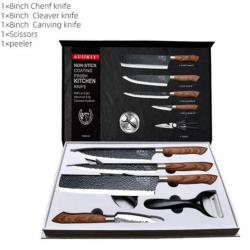 Coffret de 6 couteaux de cuisine en acier inoxydable.....PROMO 72H