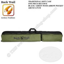 BUCK TRAIL Housse souple pour arc recurve avec 2 poches pour flèches et accessoires