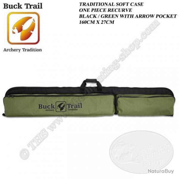 BUCK TRAIL Housse souple pour arc recurve avec 2 poches pour flches et accessoires