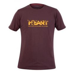 T-Shirt B.Earth manches courtes Hart Bordeaux