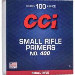 AMORCES CCI SMALL RIFLE PRIMERS N°400