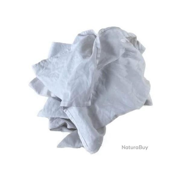 Chiffon d'essuyage blanc coton - carton 10kg