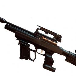 Pistolet PCP KRAL Puncher NP-01-AR15-TACTICAL + MODÉRATEUR SON Cal. 6,35 mm ,19,9 joul.-2
