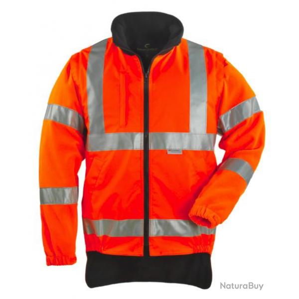 Veste Coverguard Hi-Way taille M polyester orange manches amovibles avec bandes rtro-rflchissante