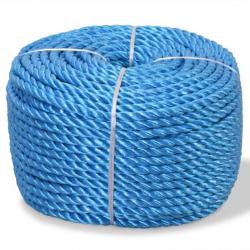 Corde torsadée polypropylène 8 mm 200 m bleu cable de construction 02_0003413