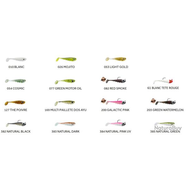 TOUPTI SHAD MONTE 4CM 4GR PAR 1 Galactic pink 200