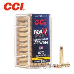 50 Munitions CCI Maxi Mag Cal 22 Wmr 40Gr JHP