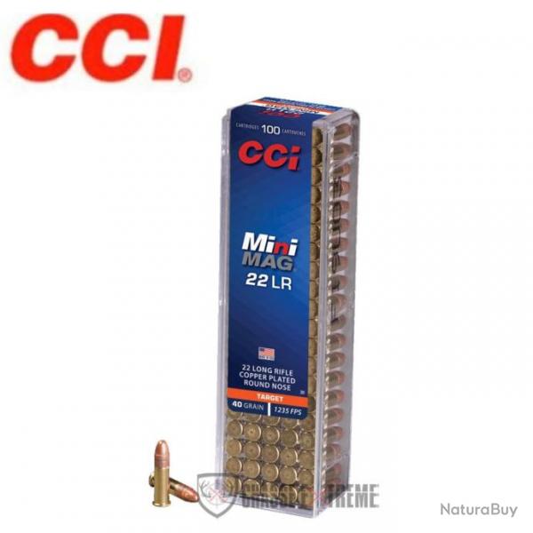 100 Munitions CCI Mini Mag 40Gr Cal 22 Lr Segmented Hollow Point