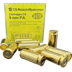 Munitions WADIE "Cartridges CS" 9mm PAK - 10 X munitions GAZ CS