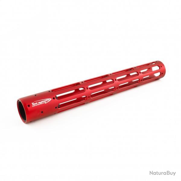 Garde-main AR9 4 fentes - longueur 310 mm  - 12 in - Rouge - TONI SYSTEM