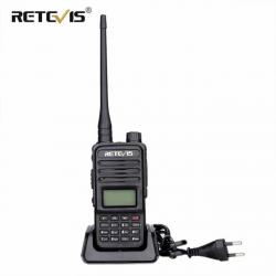 Retevis RT85 Talkie Walkie Dual Bande Radio Bidirectionnelle Émetteur Recepteur VHF/UHF Chasse Noir