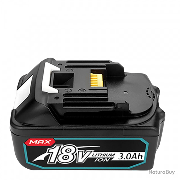 Batterie Compatible Makita BL1830 1815 1860 18V, Modele: 3.0Ah