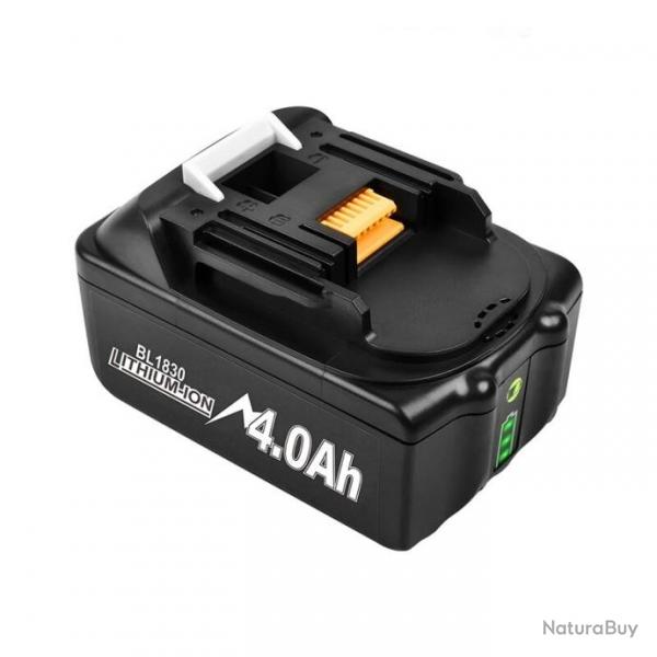 Batterie Compatible Makita BL1830 1815 1860 18V, Modele: 4.0Ah