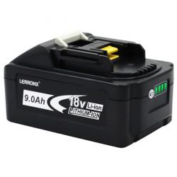 Batterie Compatible Makita BL1830 1815 1860 18V, Modele: 9.0Ah