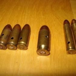 Lot de 6 cartouches US  WW2 NEUTRALISEES