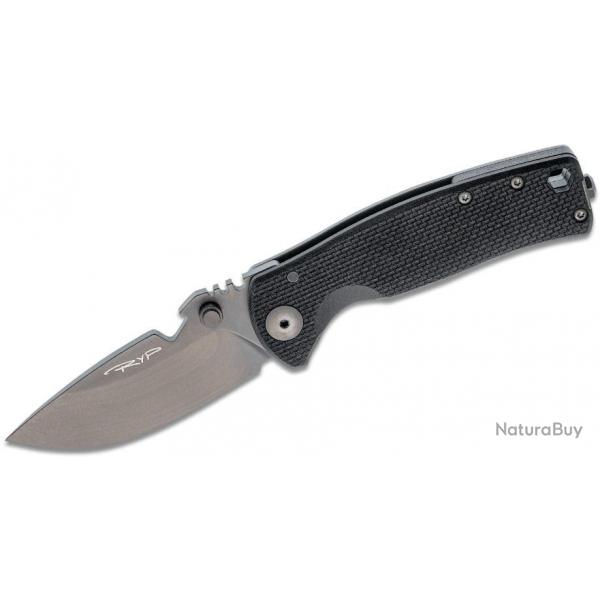 Couteau DPx Gear HEST/F Urban Black Manche G10/Titane Lame Acier CPM-154 IKBS Clip DPXHSF061